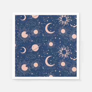 Planets & Stars Pattern Napkin