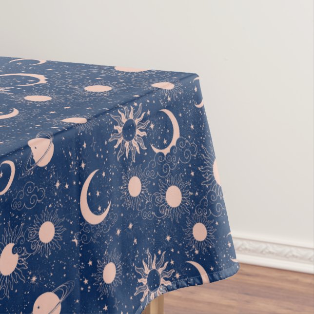 Planets & Stars Pattern Tablecloth (In Situ)