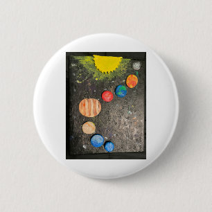 planets sun astronomy astrology mercury venus mars 6 cm round badge