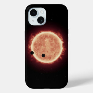 Planets Transiting Red Dwarf Star In Trappist-1 iPhone 15 Case