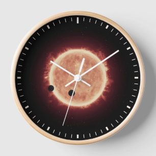Planets Transiting Red Dwarf Star In Trappist-1 Clock