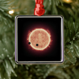 Planets Transiting Red Dwarf Star In Trappist-1 Metal Tree Decoration