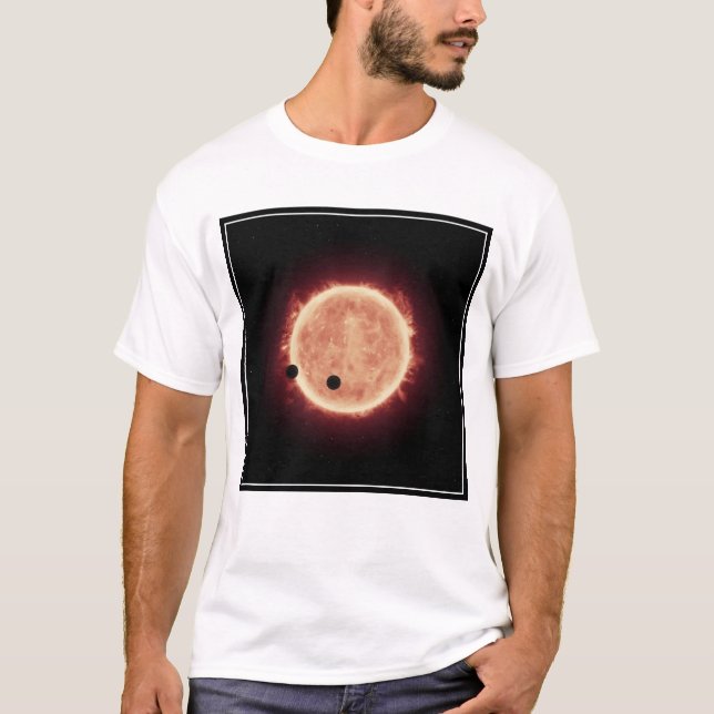 Planets Transiting Red Dwarf Star In Trappist-1 T-Shirt (Front)
