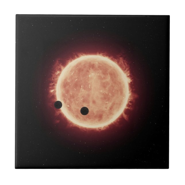 Planets Transiting Red Dwarf Star In Trappist-1 Tile (Front)