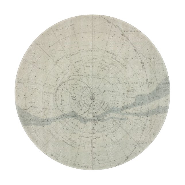 Planisphere Celeste Hemisphere Cutting Board (Front)