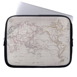 Planispheric Map of the World Laptop Sleeve