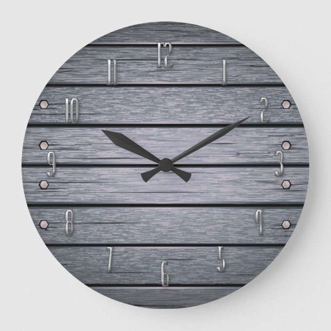 Plank it Wall Clock (Front)