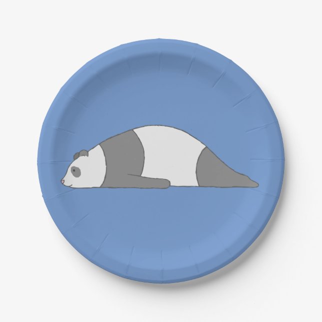 Planking Panda Paper Plate (Front)