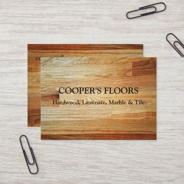 PLANKS BUSINESS CARD (Front/Back In Situ)