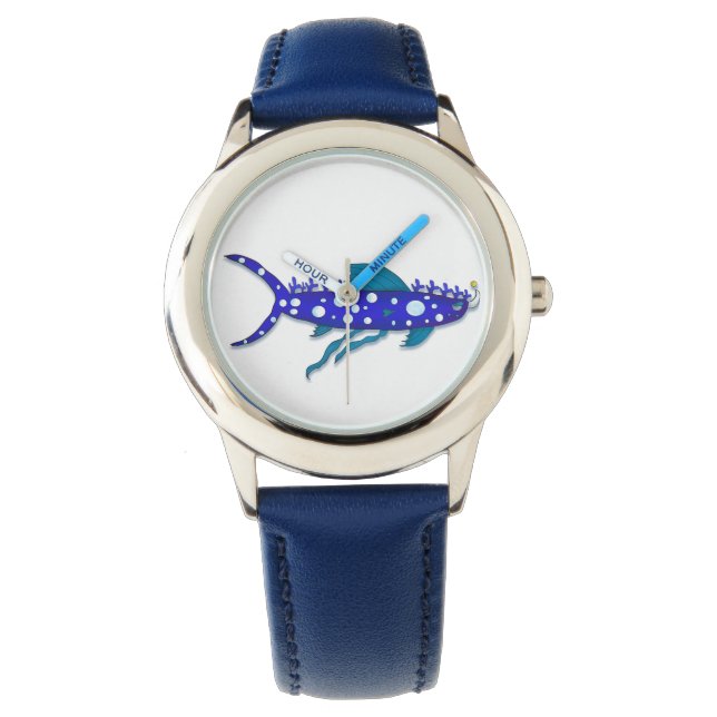 Plankton shark cartoon watch (Front)