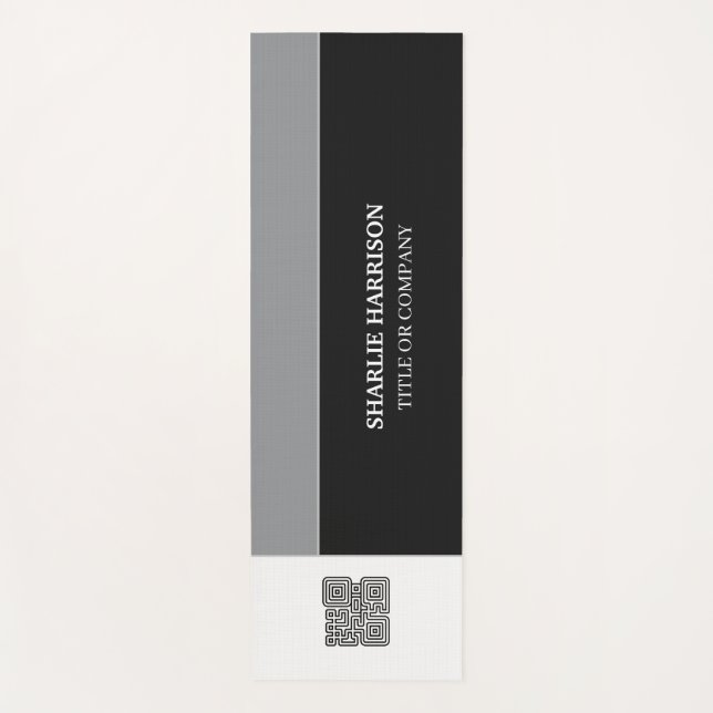 Planne with QR Code Yoga Mat (Front)