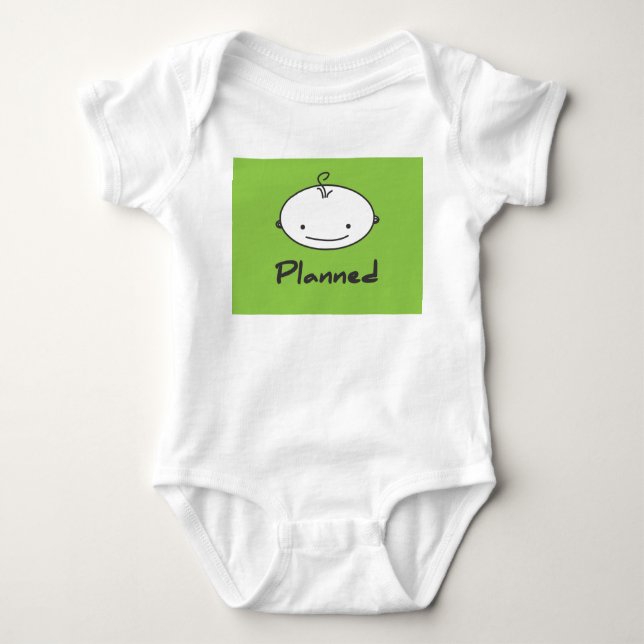 planned baby bodysuit (Front)
