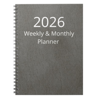 Planner 2026 Weekly and Monthly Notebook