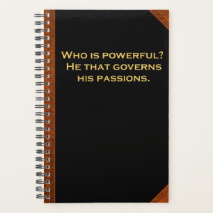 Planner Ben Franklin Quote Powerful Passions
