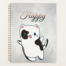 Planner - Cute Kawaii Happy Kitty 