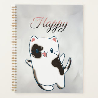 Planner - Cute Kawaii Happy Kitty 