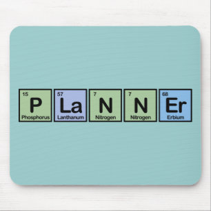 Planner made of Elements Mouse Pad