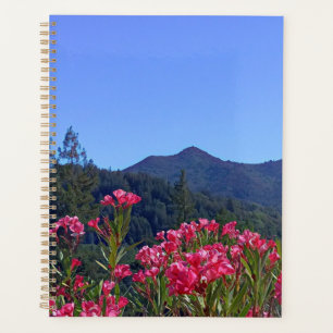 Planner Mt Tamalpais with Pink Flowers