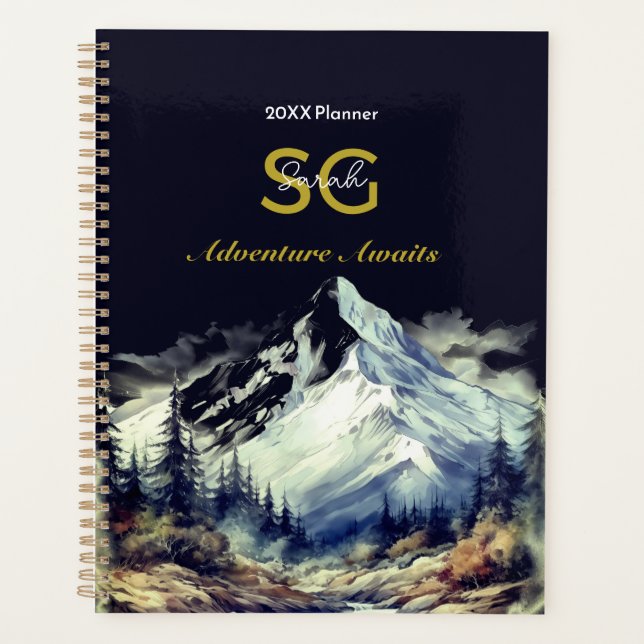 Planner New Year Adventure Outdoor Mountain Person (Front)