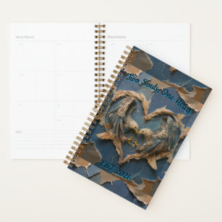 Planner Paper Cut Eagle Two Souls One Heart