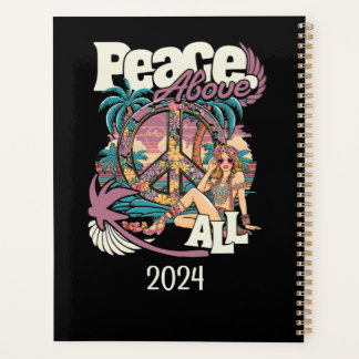 PLANNER PEACE ABOVE ALL -PERSONALIZED HIPPIE STYLE