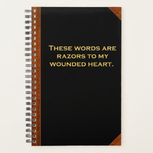 Planner Shakespeare Quote Words Razors Heart