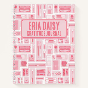 Planner Stationery Pink Notebook