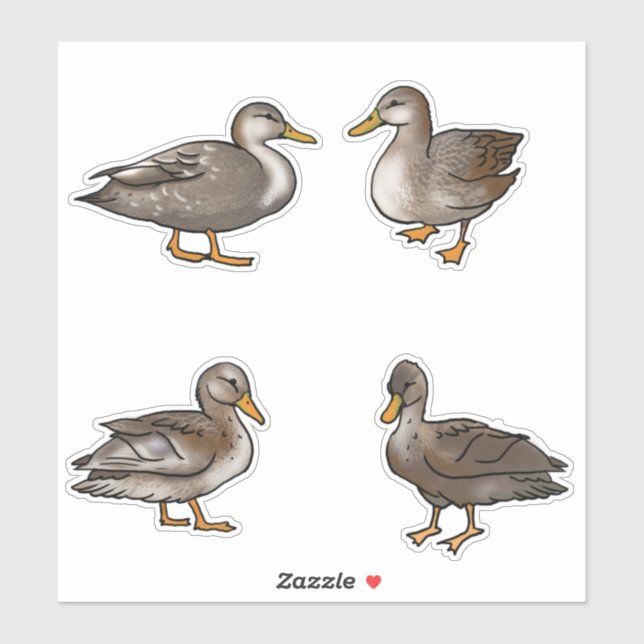 Planner stickers duck (Sheet)