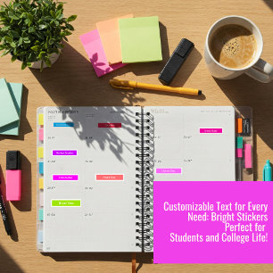 Planner Stickers for Students: Study and Schedule