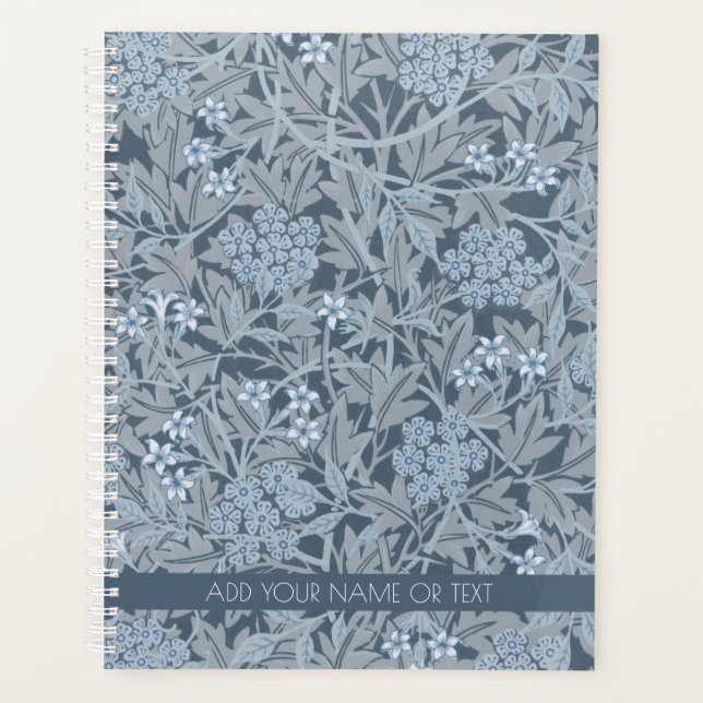 PLANNER : WILLIAM MORRIS : BLUE JASMINE (Front)