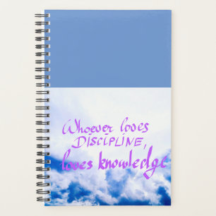 Planner with a bible verse