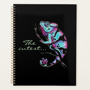 Planner with a cute chameleon design.