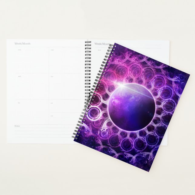 Planner with a Violet Planet Deep Dream Mandala (Display)