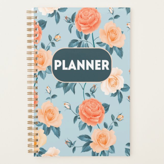Planner  with floral cover (Front)