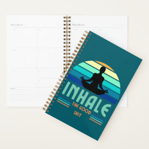 Planner with yoga design