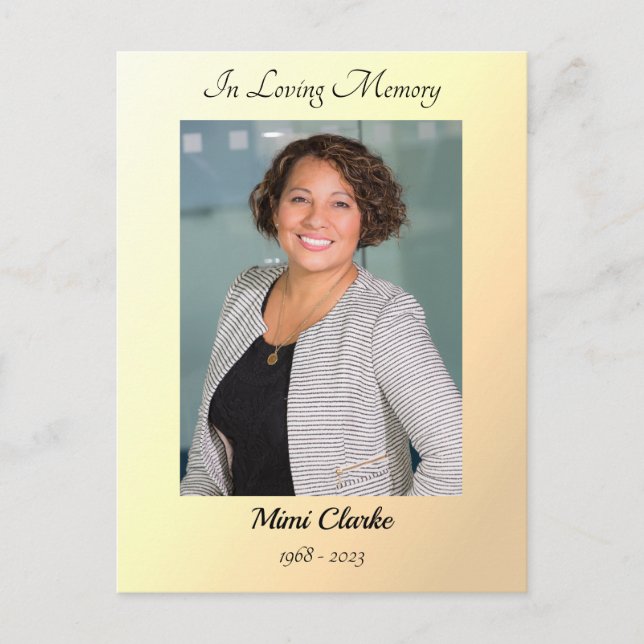 Planning for Paradise Eternally Yours Funeral Card (Front)