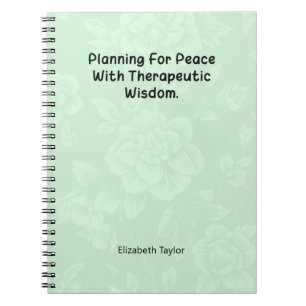 Planning For Peace with Therapeutic Wisdom Notebook