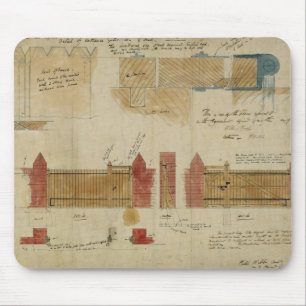 Plans and elevations for The Red House, Bexley Hea Mouse Pad