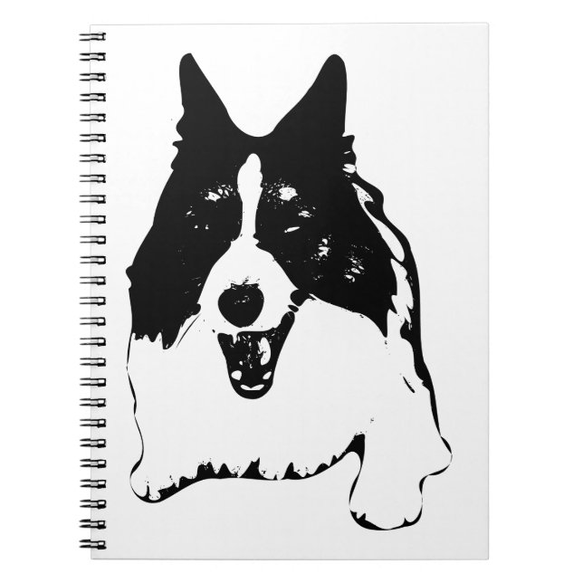 Plans Beside a Corgi Notebook (Front)