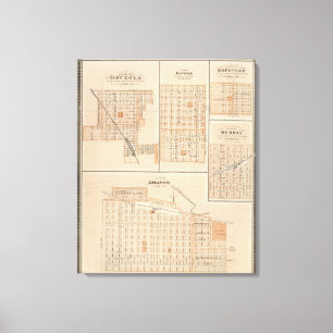 Plans of Atlantic, Osceola, Lewis Canvas Print