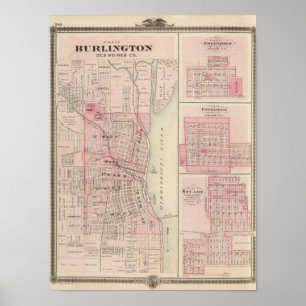 Plans of Burlington, Greenfield Poster