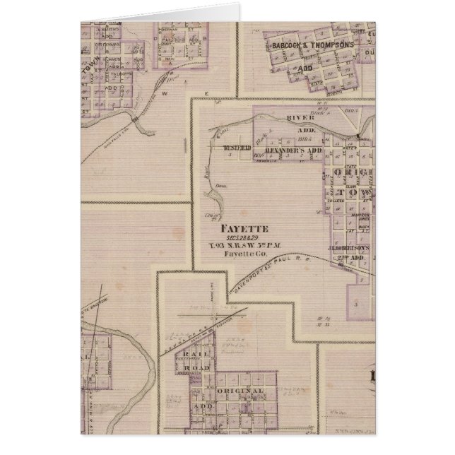 Plans of Cedar Falls (Front)