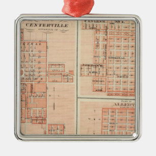 Plans of Centerville, Leon, Moulton Metal Tree Decoration