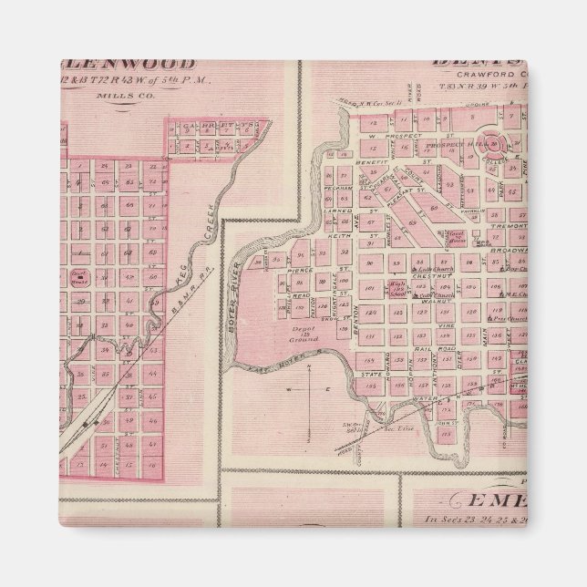 Plans of Glenwood, Denison, Hastings Magnet (Front)