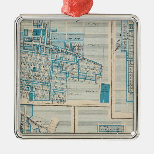 Plans of Mt Plessant, Toledo Metal Tree Decoration (Front)