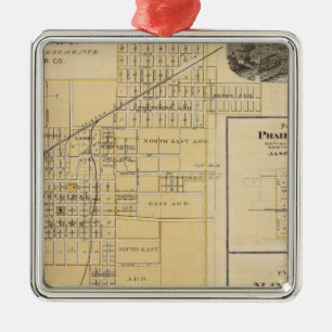 Plans of Newton, Prairie City Metal Tree Decoration