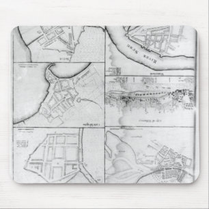 Plans of the principle Towers, Forts Mouse Pad