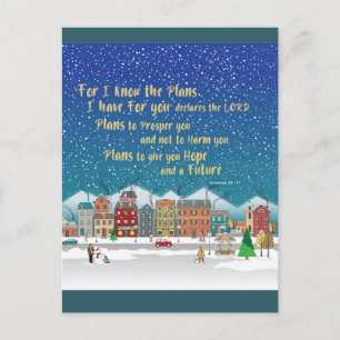 Plans to give you hope and a Future-Jeremiah 29-11 Postcard