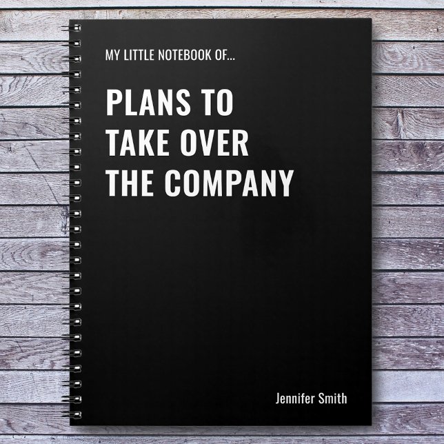 Plans to Take Over Funny Quote Notebook (Creator Uploaded)