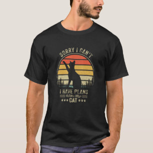 Plans with my Cat Kitten Family Apparel Animal T-Shirt